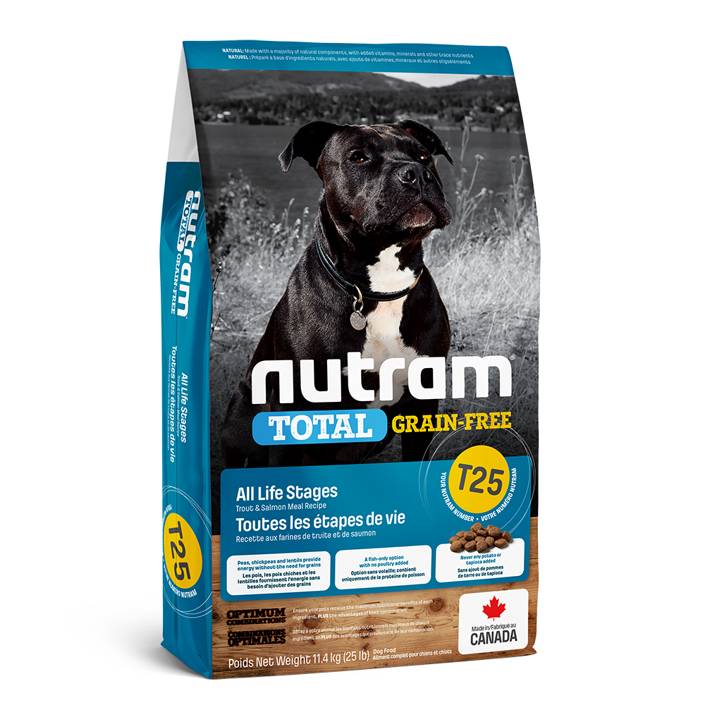 Nutram Grain-Free Trout Salmon Meal Dog T25 –