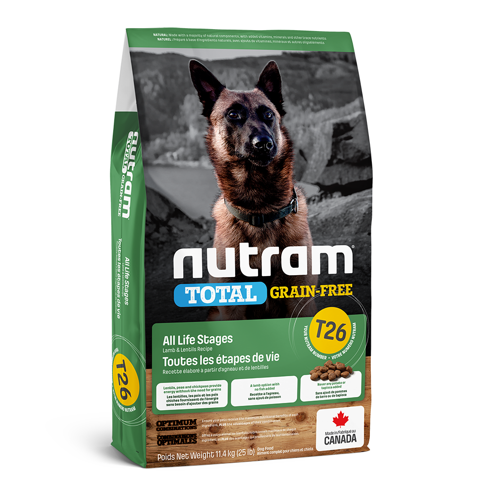 Nutram | Grain-Free Lamb & Lentils Dog - T26