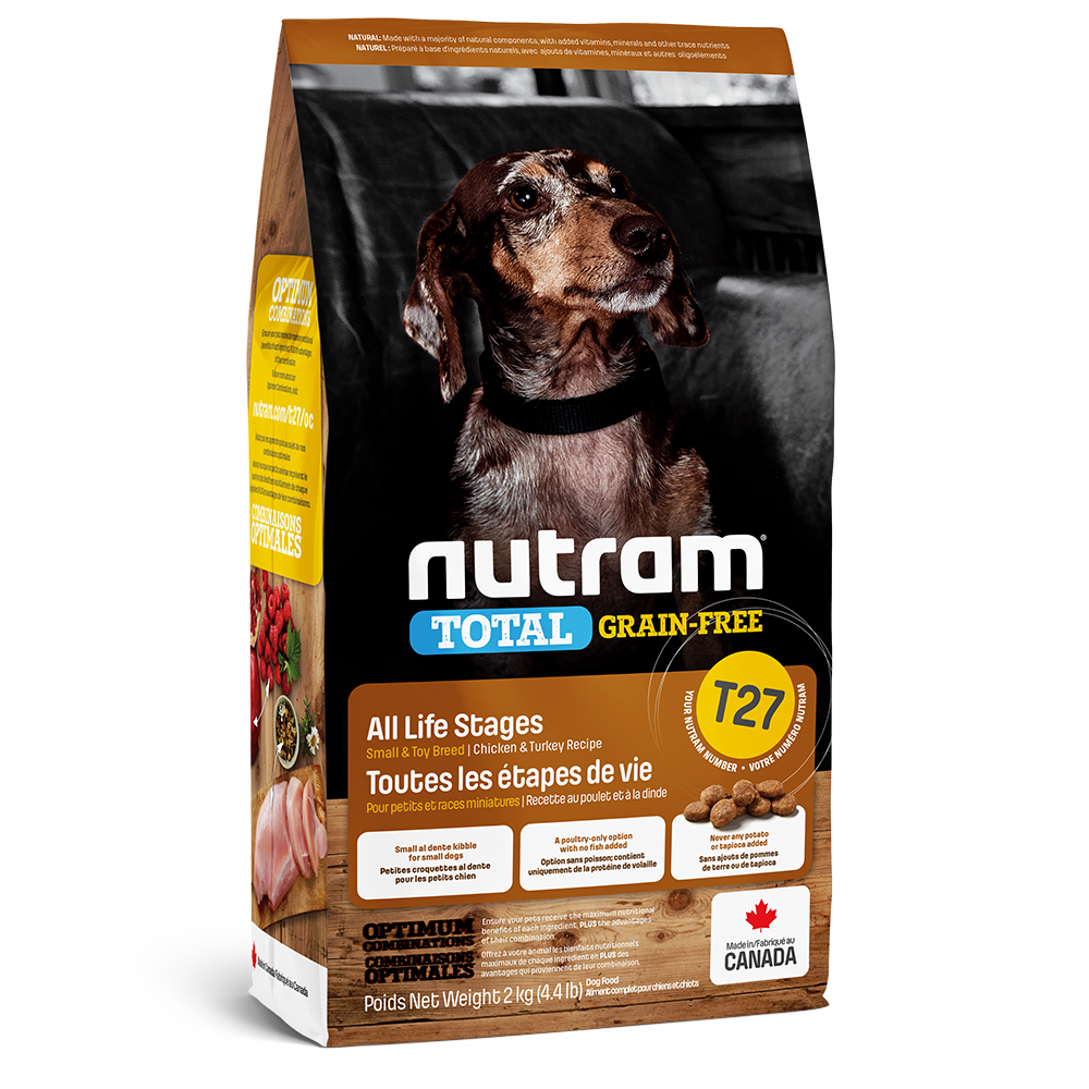 Nutram Grain Free Chicken Turkey Small Toy Breed Dog T27
